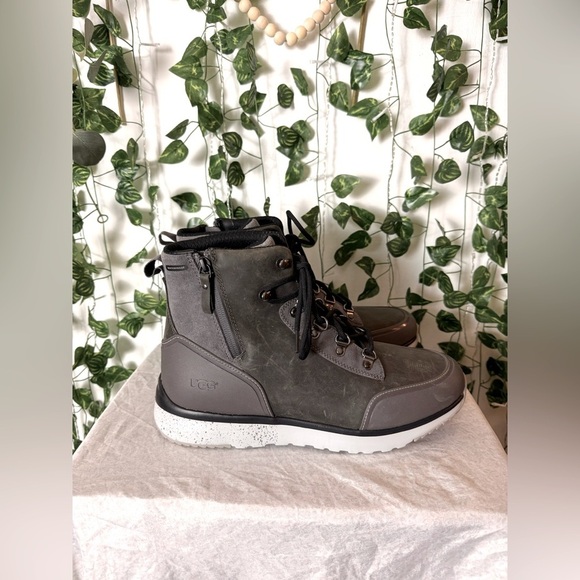 SOLD ON MERCARI !! Ugg Caulder Dark Grey Waterproof Leather/ Snow Hiker Boots - Picture 2 of 10